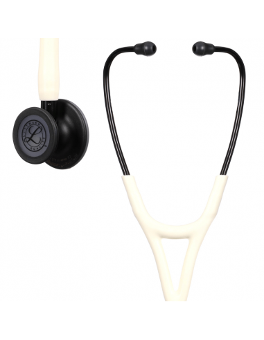 Littmann Cardiology IV Estetoscópio 6186C Alabastro branco, peito preto