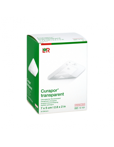 Curapor Enduit d'îlot transparent 7,5 x 5 cm 50 pièces
