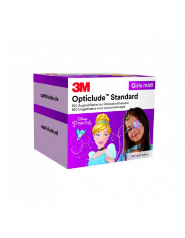 Opaski na oczy 3M Opticlude Disney Midi Girls 100 sztuk