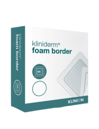Klinion Kliniderm Foam Border Penasti povoj 10 x 10 cm 10 kosov