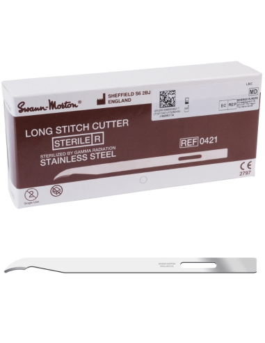 Swann Morton Carbon Long Stitch Cutter steriel 100 stuks