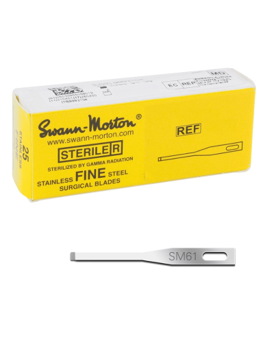 Swann Morton SM61 fijne steriele scalpelmesjes 25 stuks