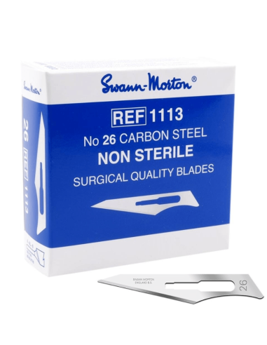 Swann Morton Carbon No. 26 non-sterile blades 100 pieces