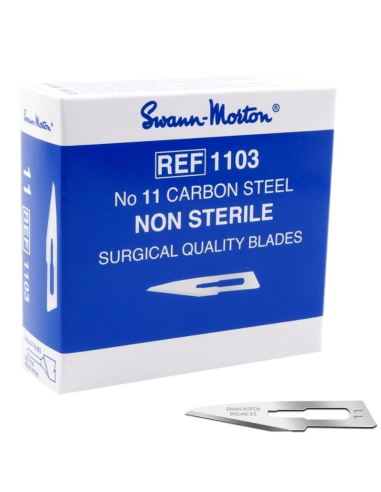 Swann Morton Carbon Nr. 11 niet steriele mesjes 100 stuks