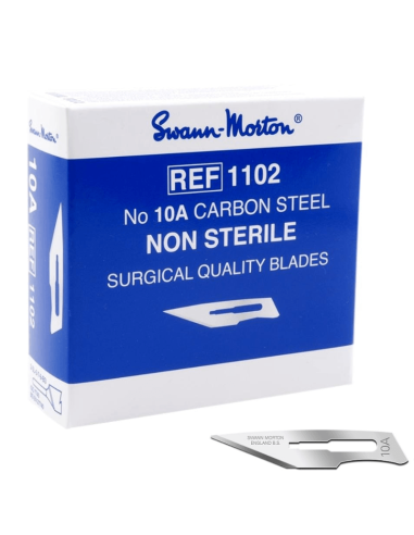 Swann Morton Carbon Nr. 10A niet steriele mesjes 100 stuks