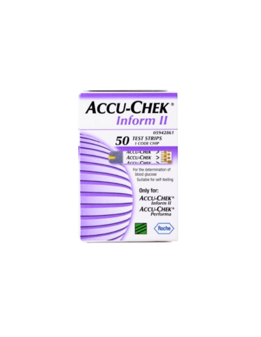 Tiras de teste Accu-Chek Inform II 50 unidades