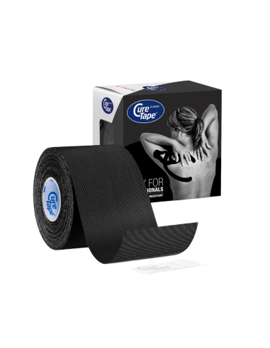 CureTape Classic taśma kinesiotape czarna 5 cm x 5 m
