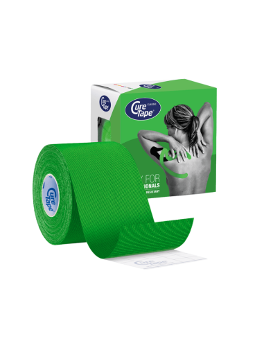Taśma kinesiotapingowa CureTape Classic zielona 5 cm x 5 m